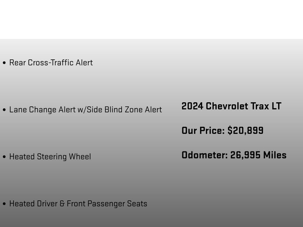 Used 2024 Chevrolet Trax LT w/ Driver Confidence Package FWD image 24