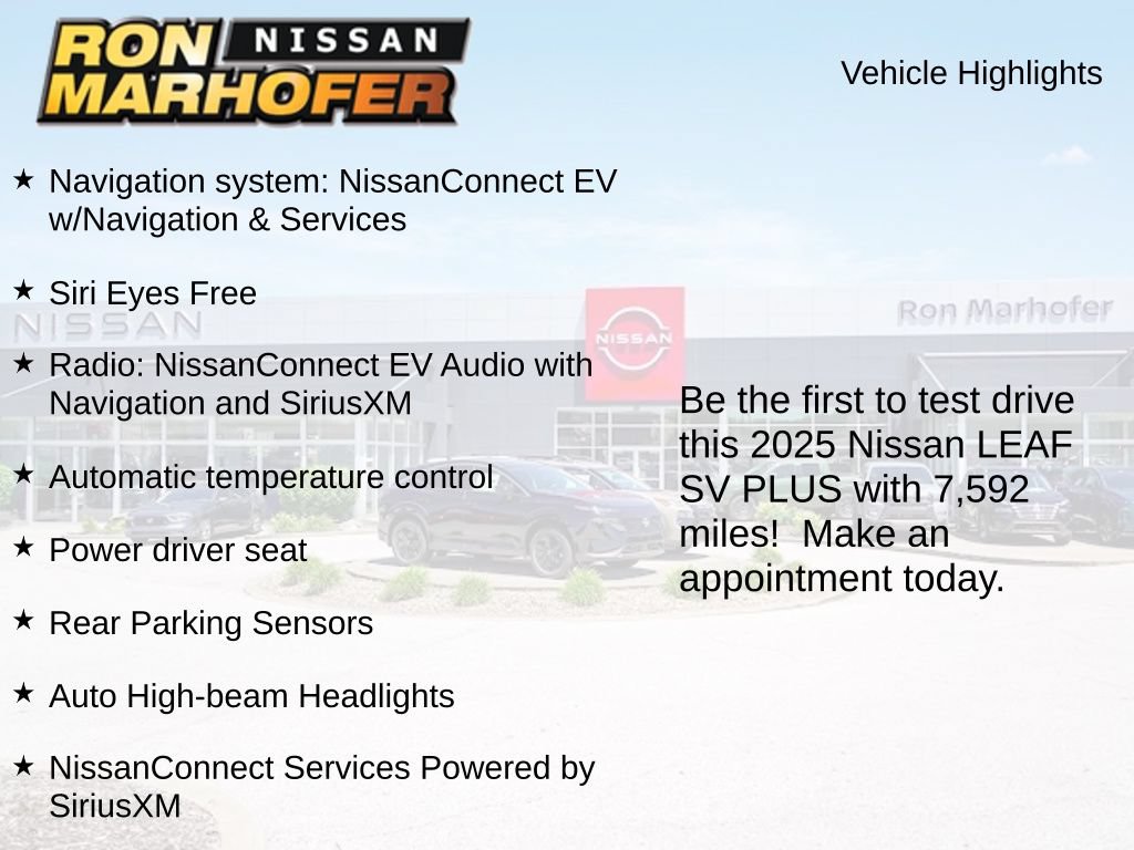 Used 2025 Nissan Leaf SV Plus FWD image 2