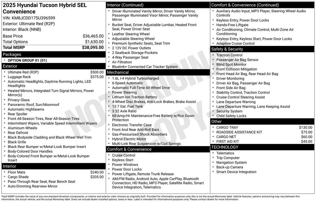 New 2025 Hyundai Tucson SEL image 4