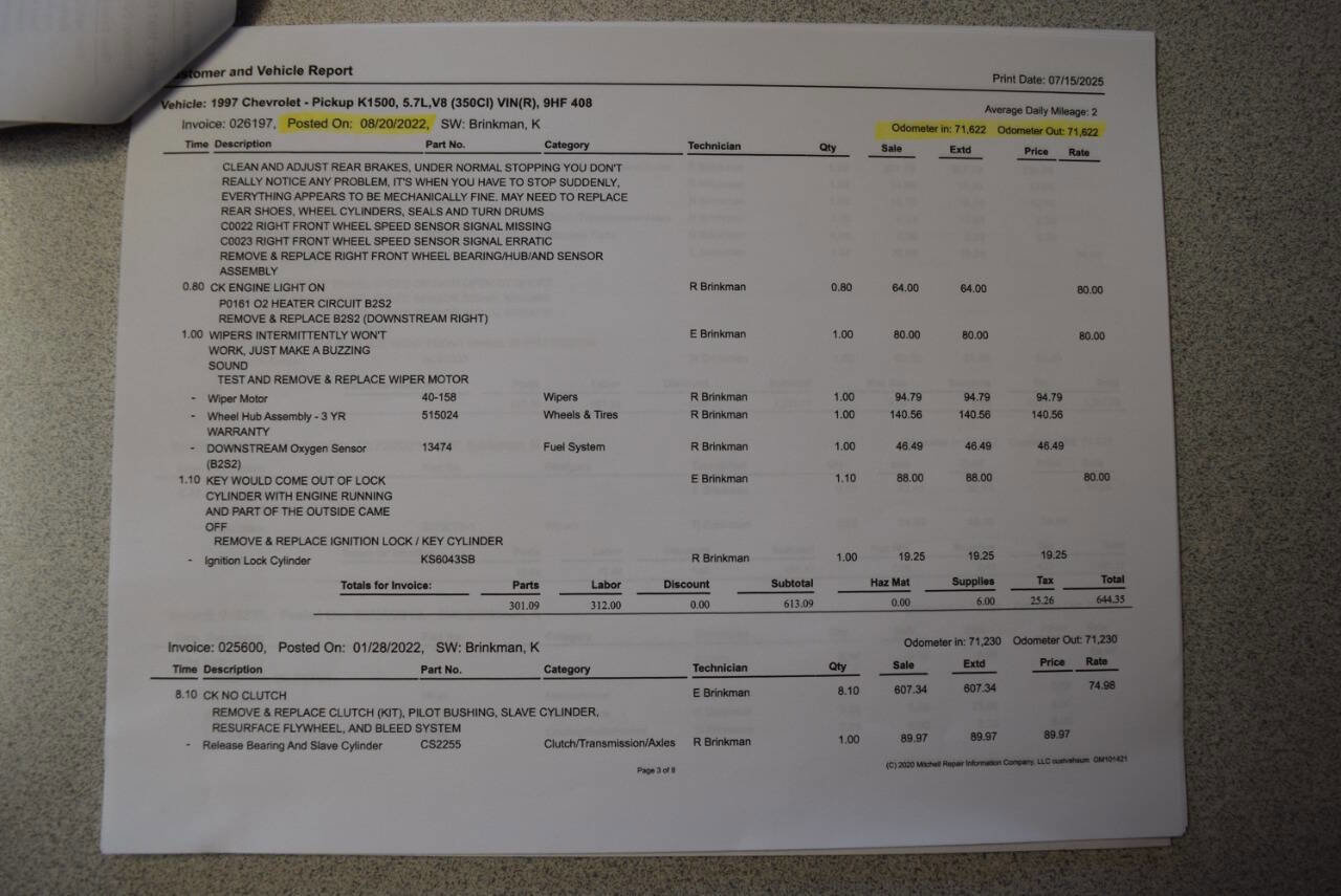 Used 1997 Chevrolet Silverado 1500 4x4 Regular Cab w/ Preferred Equipment Group 2 image 66