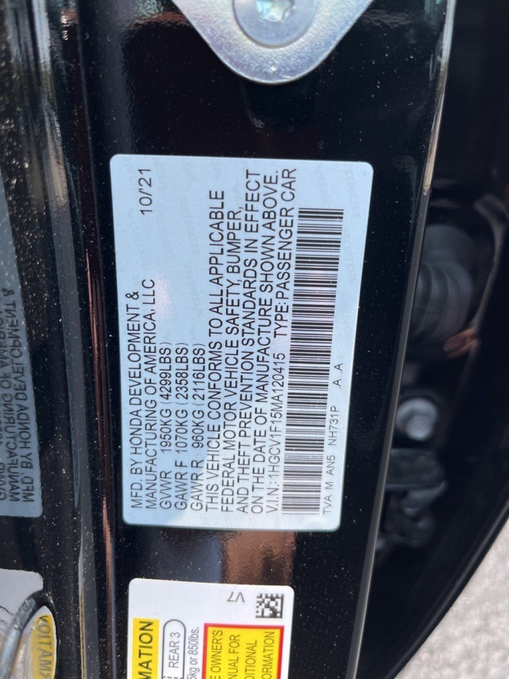 Used 2021 Honda Accord LX image 27
