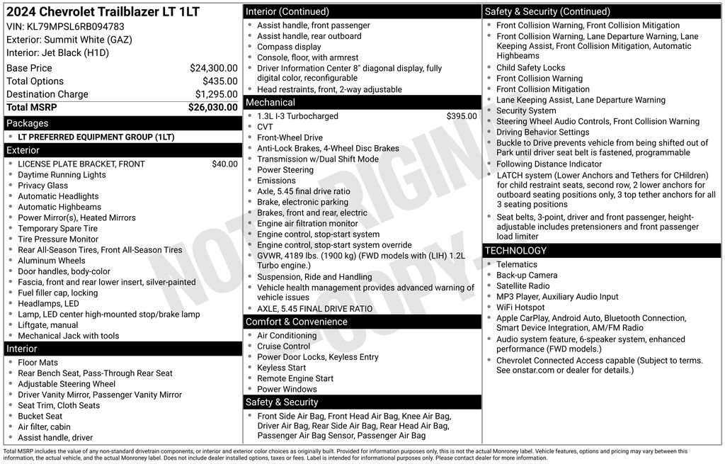 Certified 2024 Chevrolet TrailBlazer LT FWD image 5