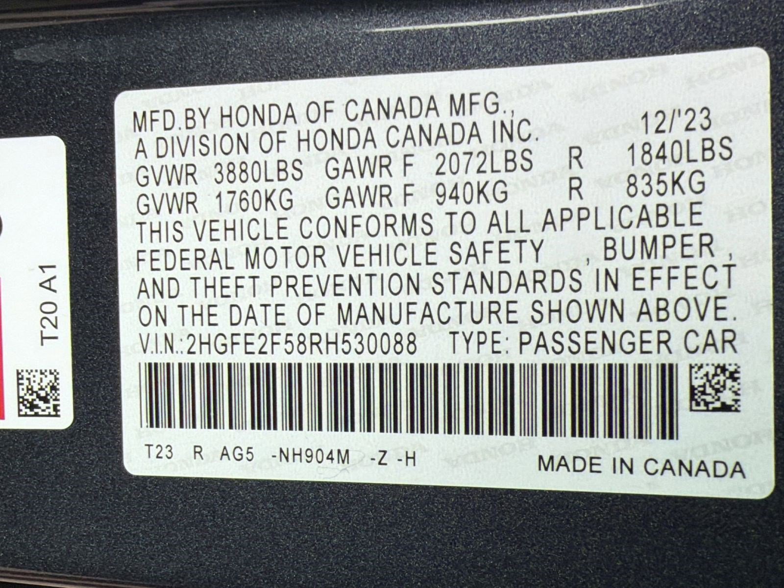 Used 2024 Honda Civic Sport image 18