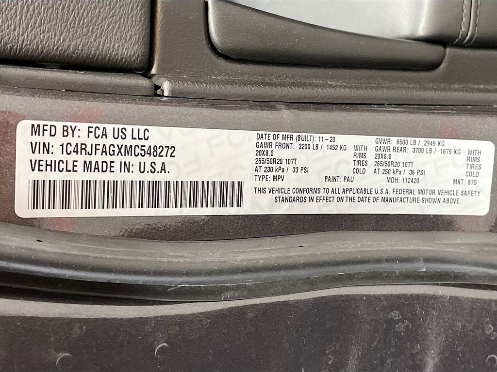 Used 2021 Jeep Grand Cherokee Laredo X AWD/4WD image 32