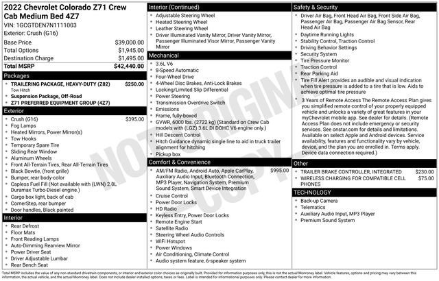 Used 2022 Chevrolet Colorado Z71 image 27