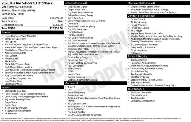 Used 2020 Kia Rio S image 33