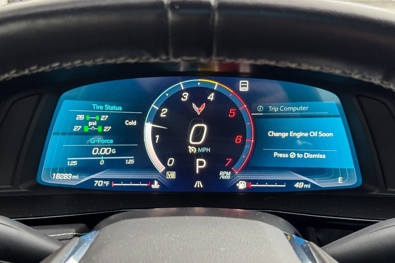 Used 2023 Chevrolet Corvette Stingray Preferred Cpe w/ Z51 Performance Package RWD image 32