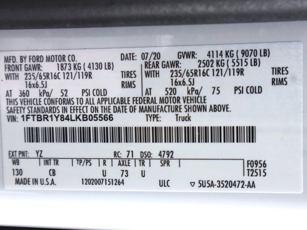 Used 2020 Ford Transit 250 250 w/ Exterior Upgrade Package image 38