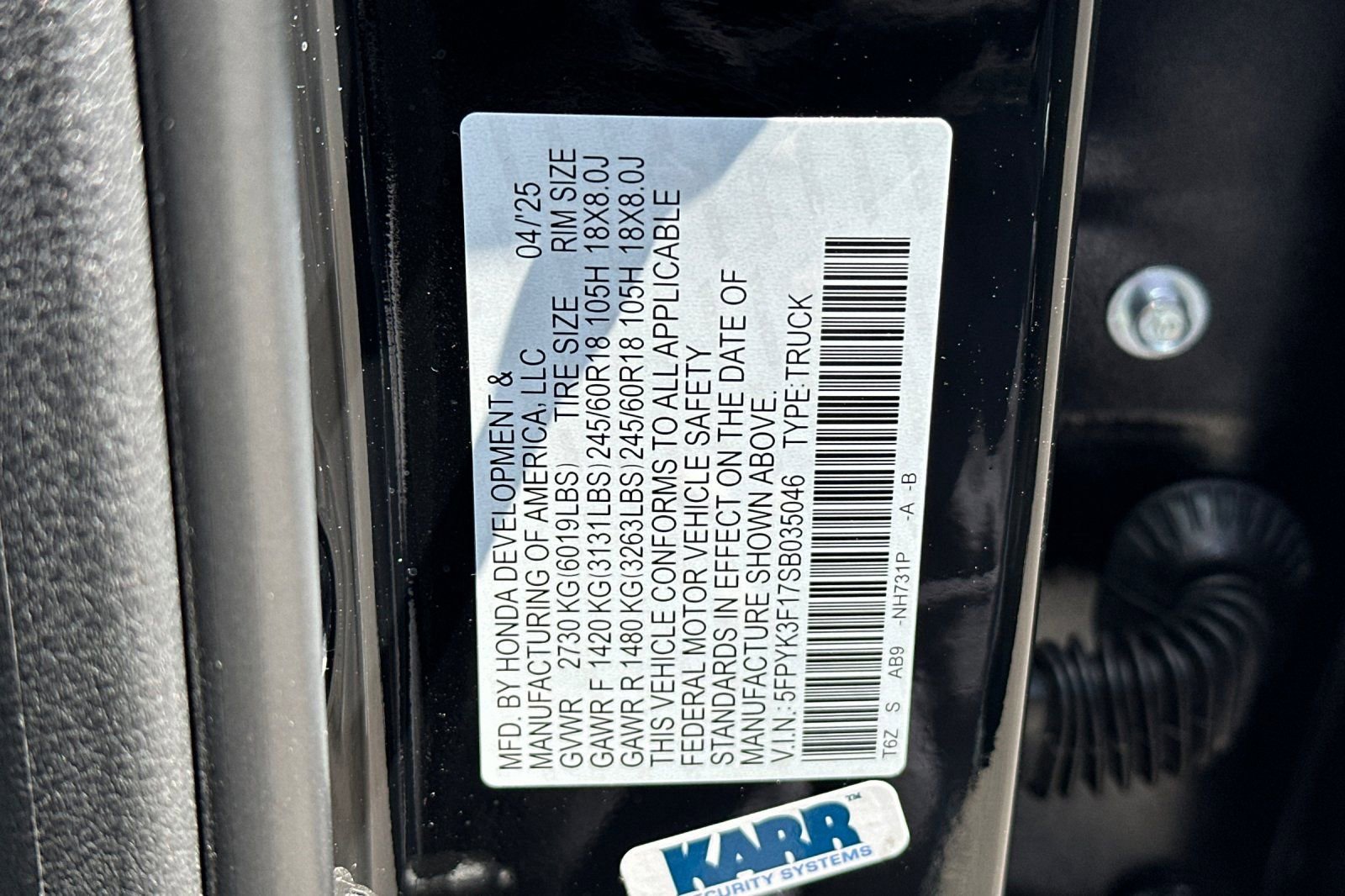 New 2025 Honda Ridgeline Sport image 32