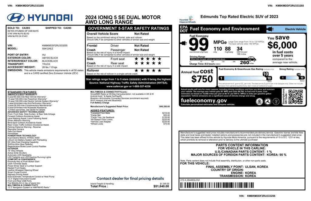 Used 2024 Hyundai Ioniq 5 SE image 4