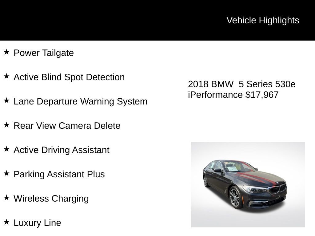 Used 2018 BMW 530e image 8