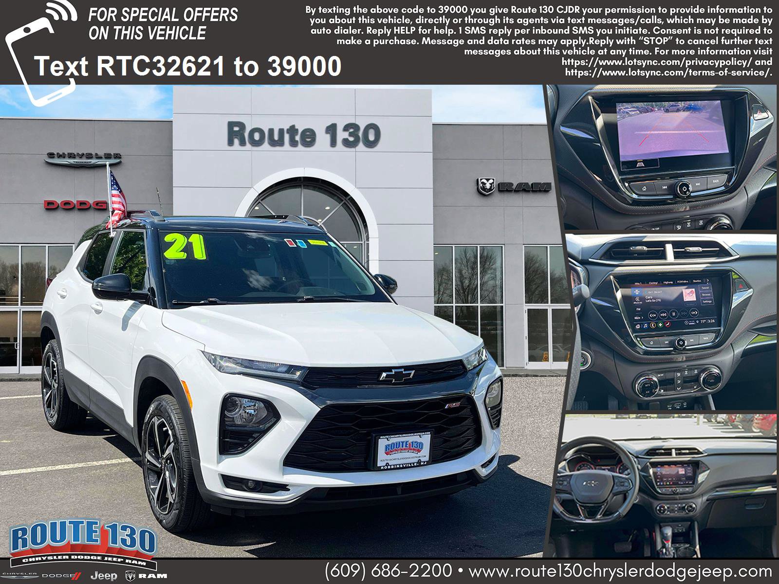 Used 2021 Chevrolet TrailBlazer RS w/ Technology Package