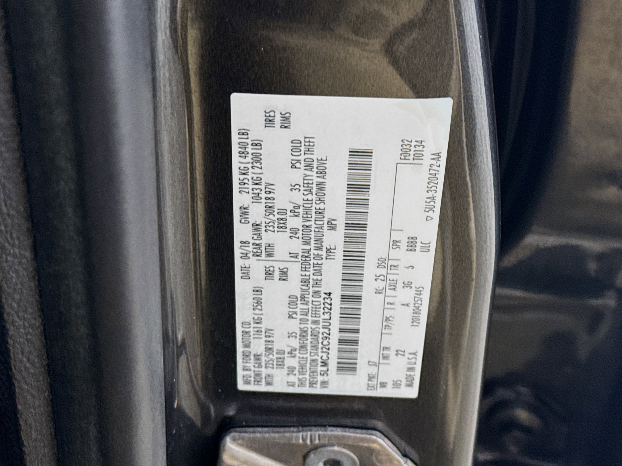 Used 2018 Lincoln MKC Select w/ Select Plus Package image 40