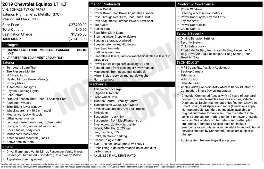 Used 2019 Chevrolet Equinox LT FWD image 12