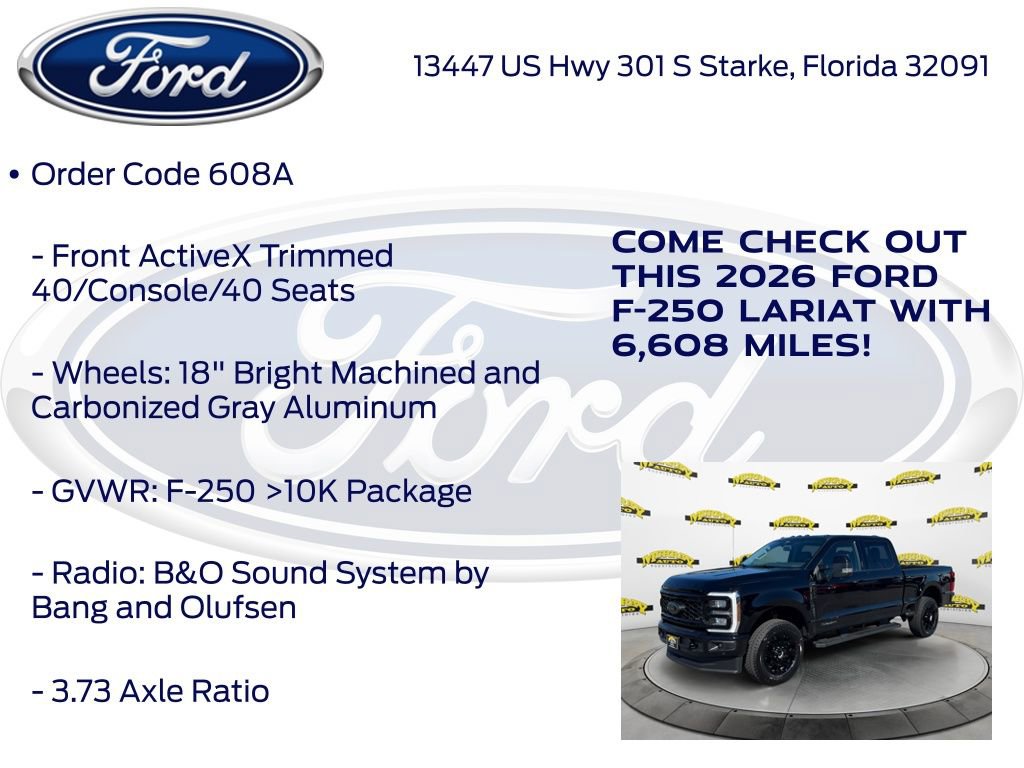 New 2026 Ford F250 Lariat w/ Black Appearance Package AWD/4WD image 25