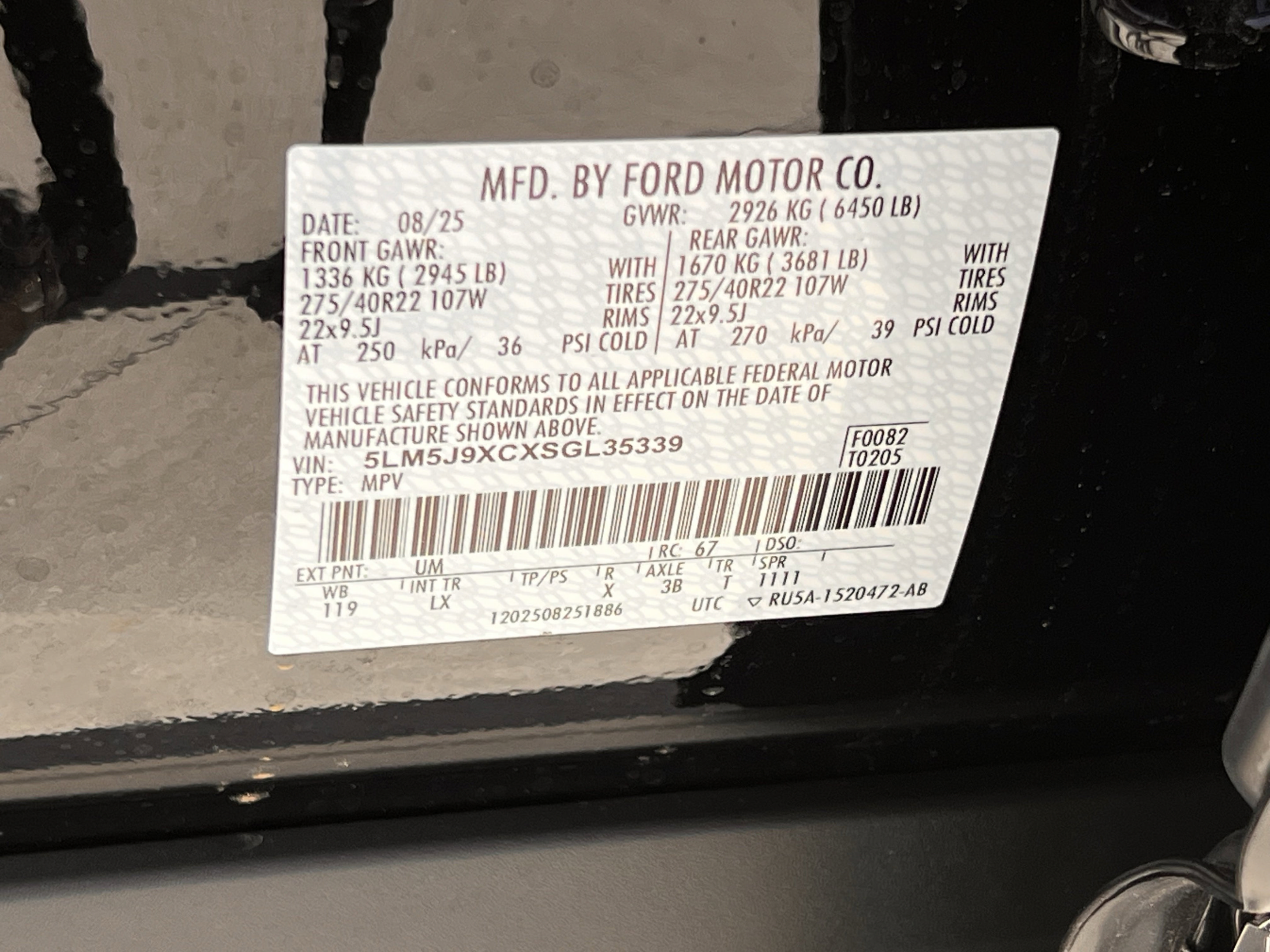 New 2025 Lincoln Aviator Black Label AWD/4WD image 28