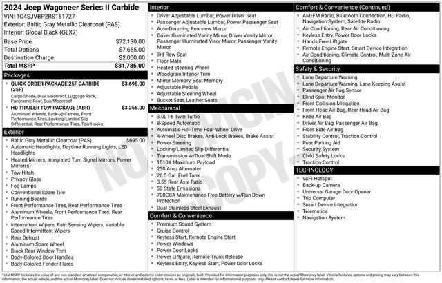 Used 2024 Jeep Wagoneer Series II image 35