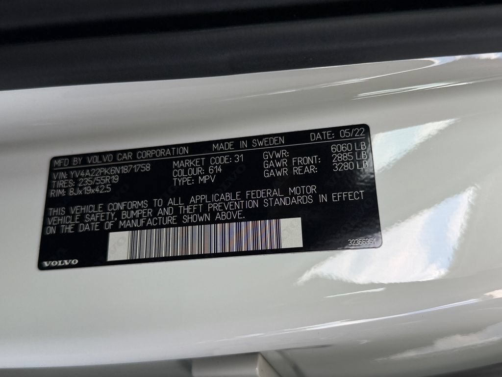 Used 2022 Volvo XC90 T6 Momentum w/ Climate Package AWD/4WD image 30
