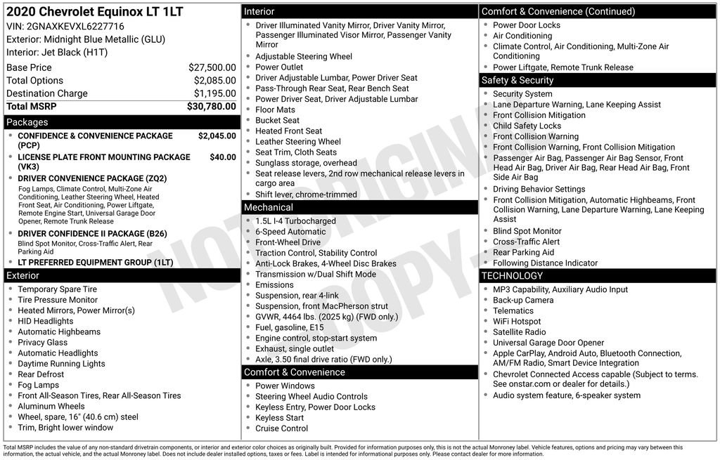 Certified 2020 Chevrolet Equinox LT image 5