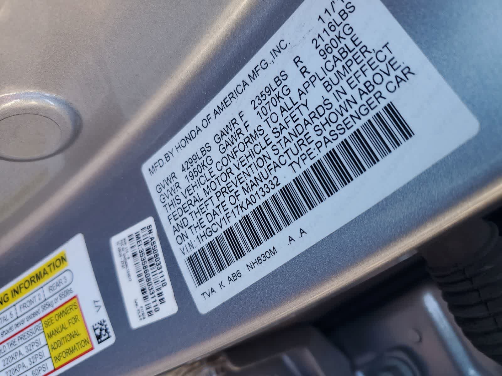 Used 2019 Honda Accord LX image 27