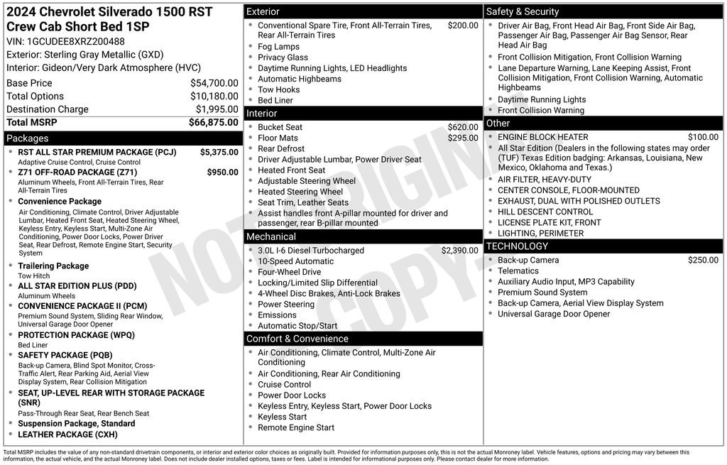 Used 2024 Chevrolet Silverado 1500 RST w/ RST All Star Premium Package AWD/4WD image 26