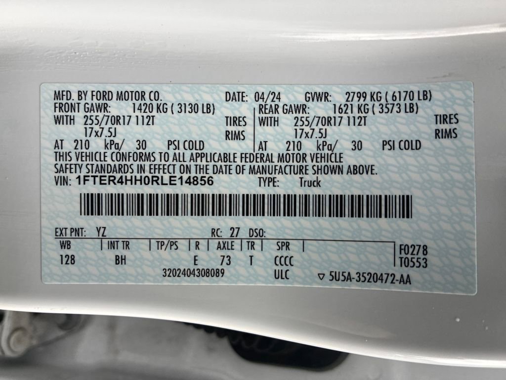 Used 2024 Ford Ranger XLT w/ FX4 Off-Road Package image 30