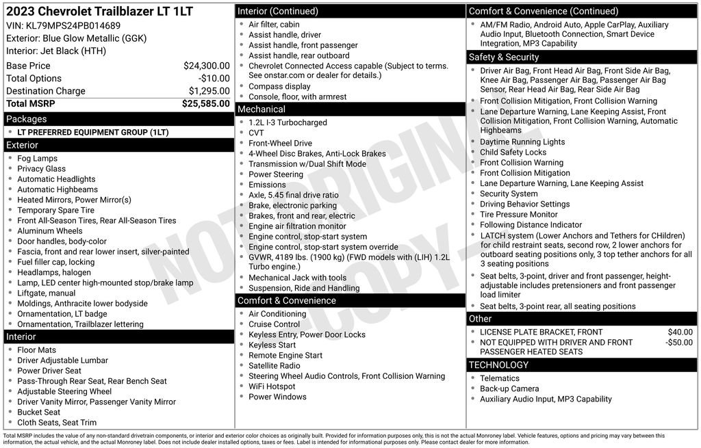 Used 2023 Chevrolet TrailBlazer LT image 3