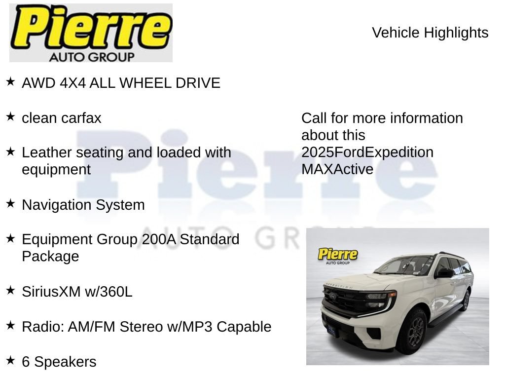 Certified 2025 Ford Expedition Max Active AWD/4WD image 7