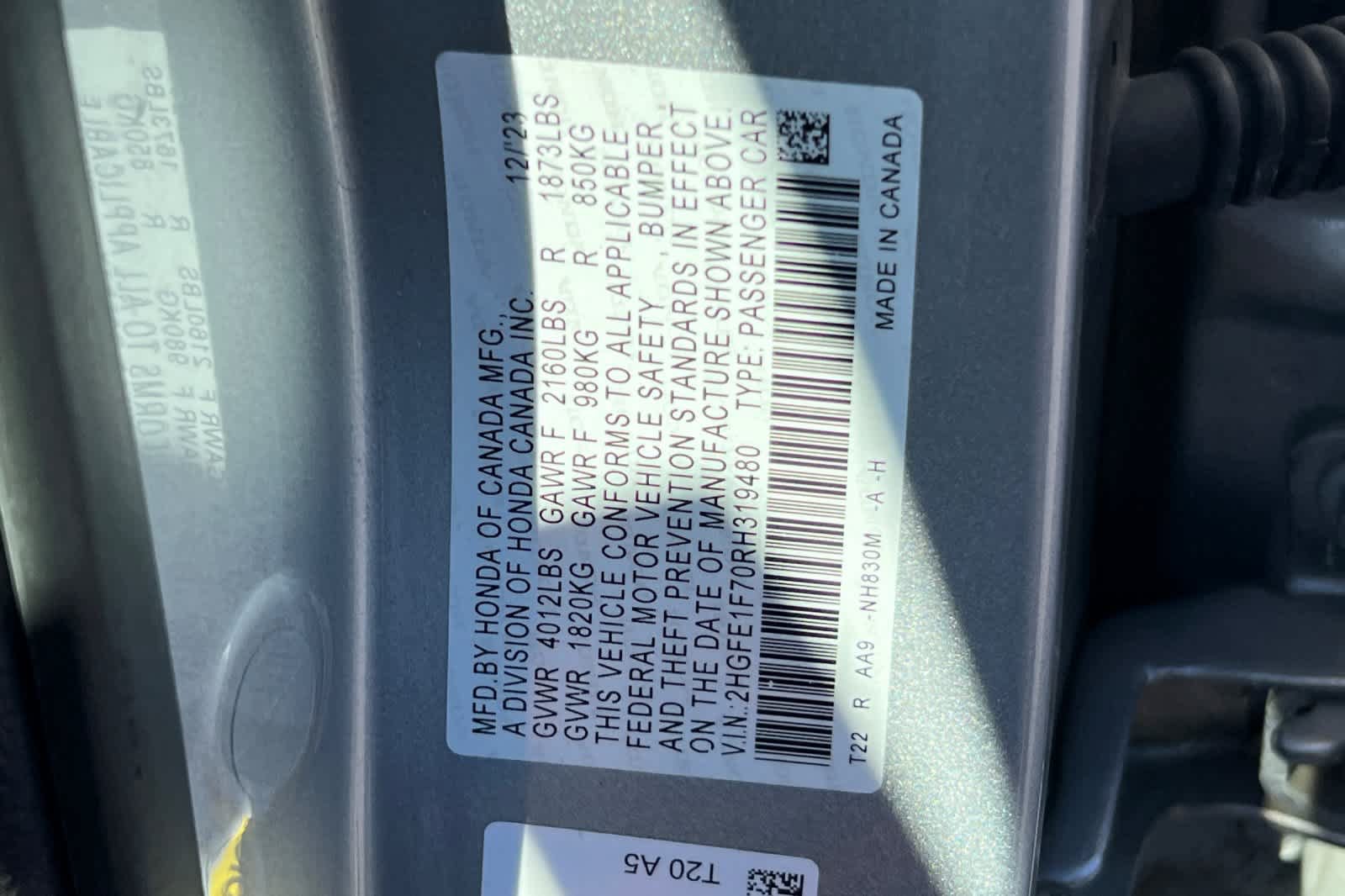 Used 2024 Honda Civic EX image 31