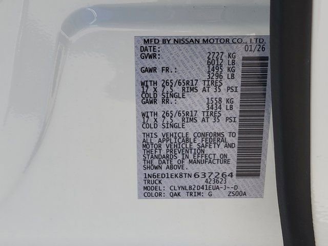 New 2026 Nissan Frontier SV w/ Tow Package image 12