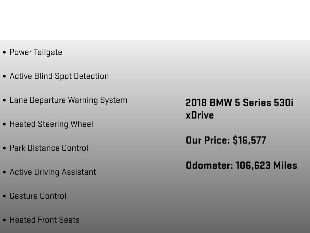 Used 2018 BMW 530i xDrive AWD/4WD image 24