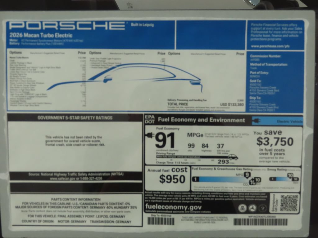 New 2026 Porsche Macan Turbo Electric AWD/4WD image 16