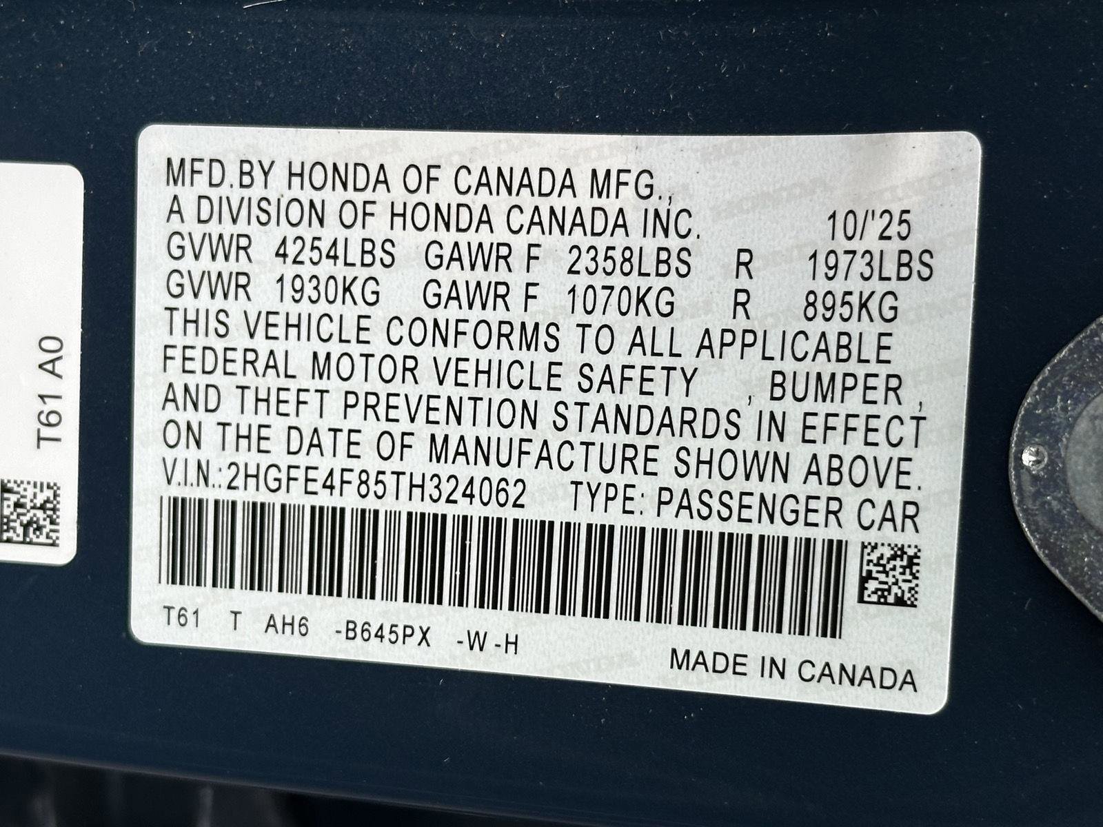 Used 2026 Honda Civic FWD Hybrid Sedan image 15