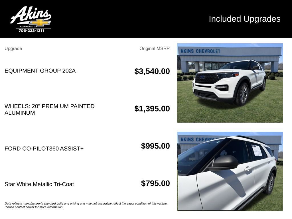 Used 2022 Ford Explorer XLT w/ Equipment Group 202A image 5