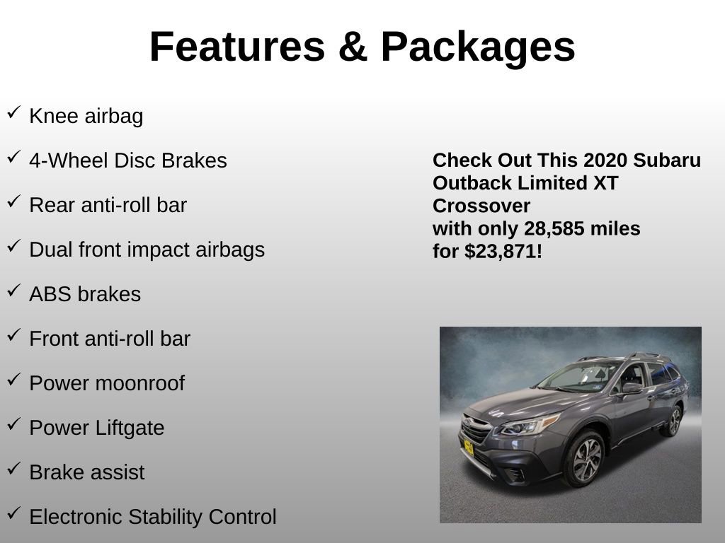 Used 2020 Subaru Outback Limited XT image 21