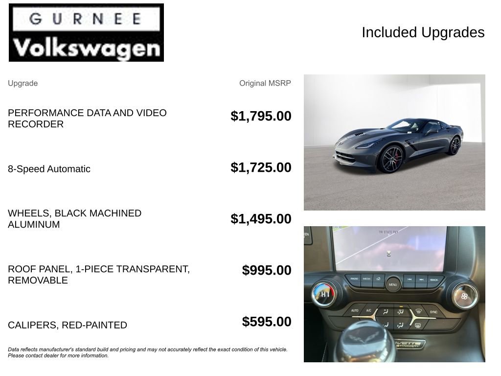 Used 2015 Chevrolet Corvette Stingray Coupe w/ Carbon Flash Badge Package image 4