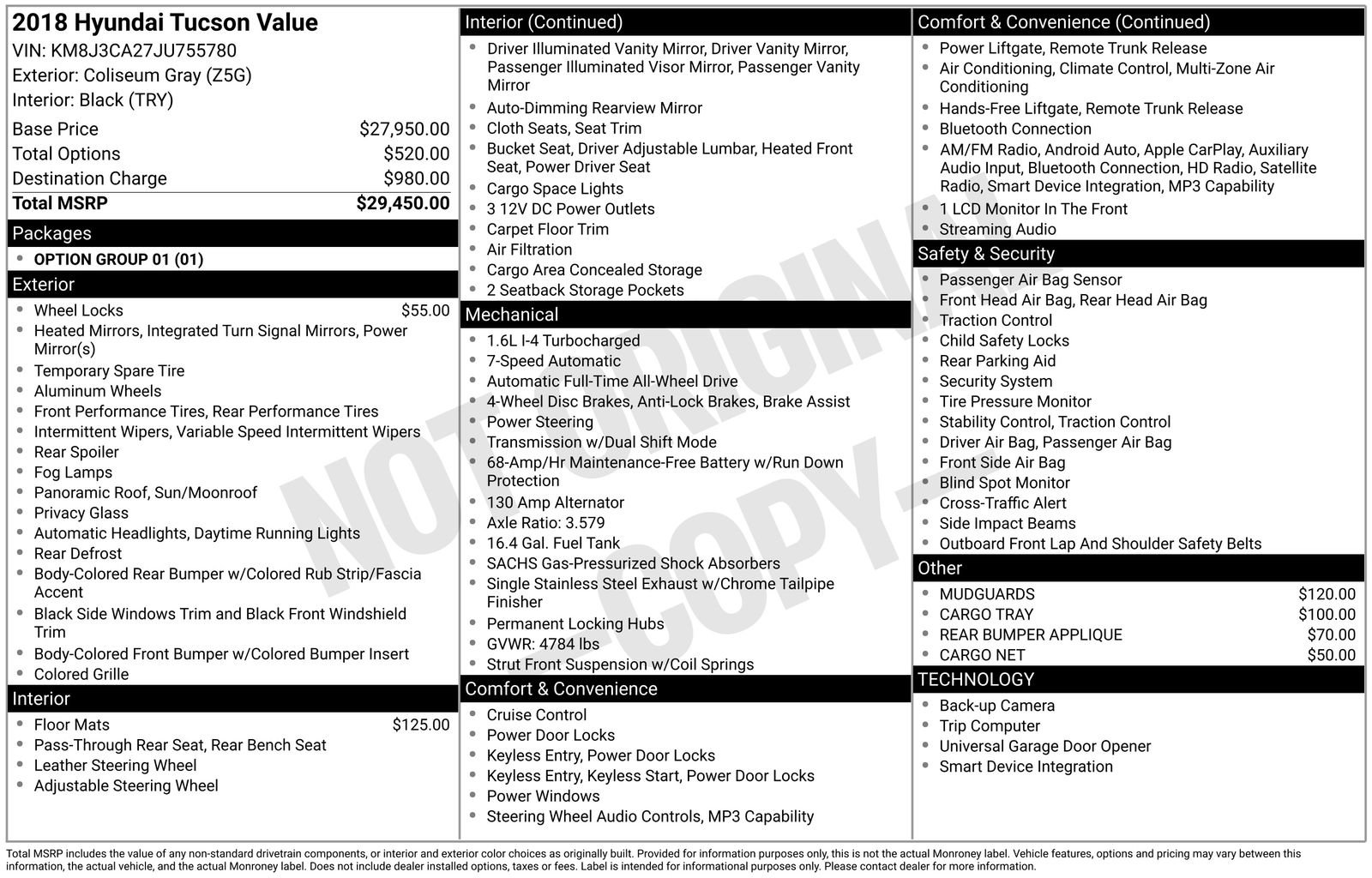 Used 2018 Hyundai Tucson Value AWD/4WD image 5