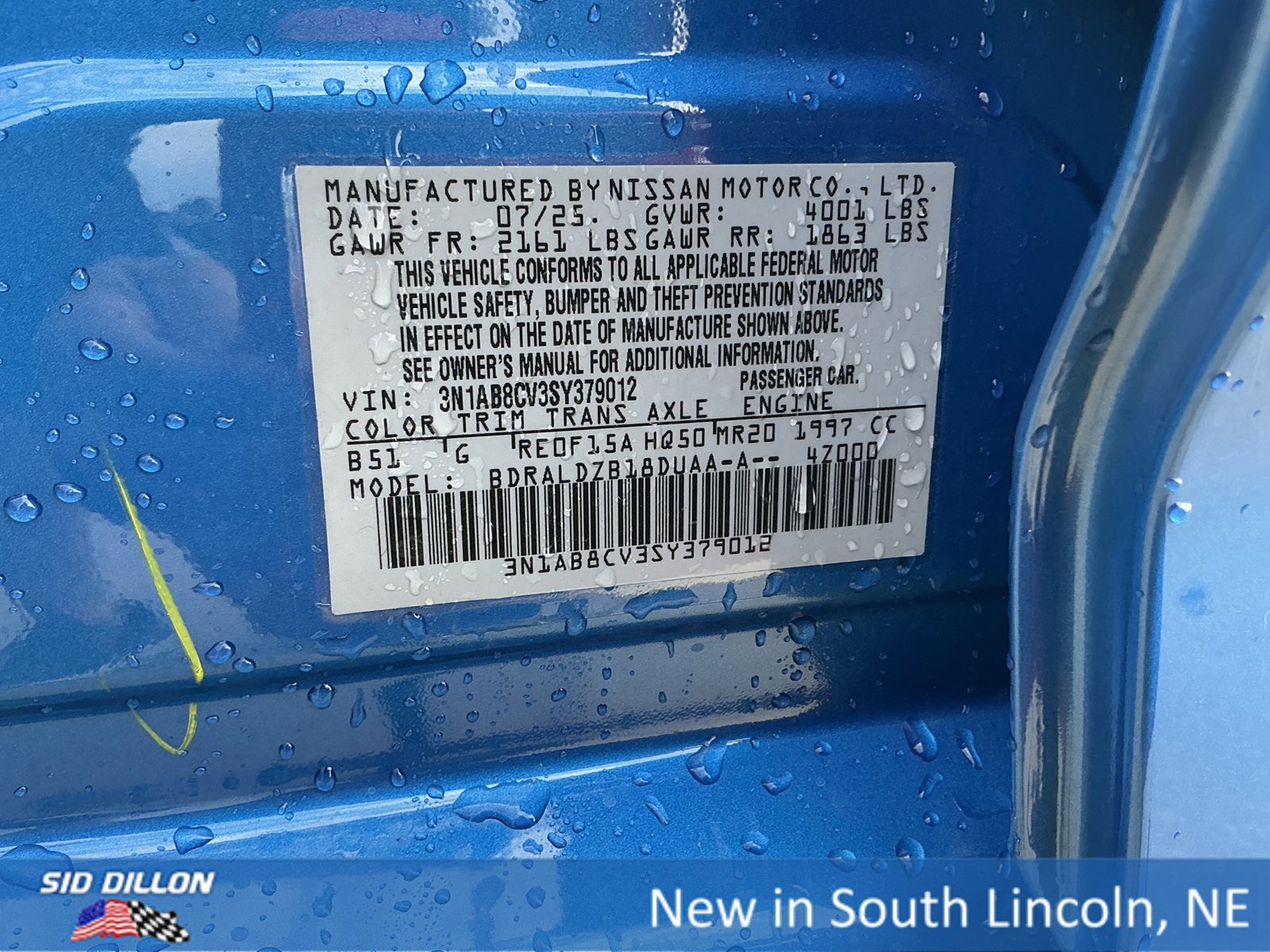 New 2025 Nissan Sentra SV w/ All-Weather Package image 12