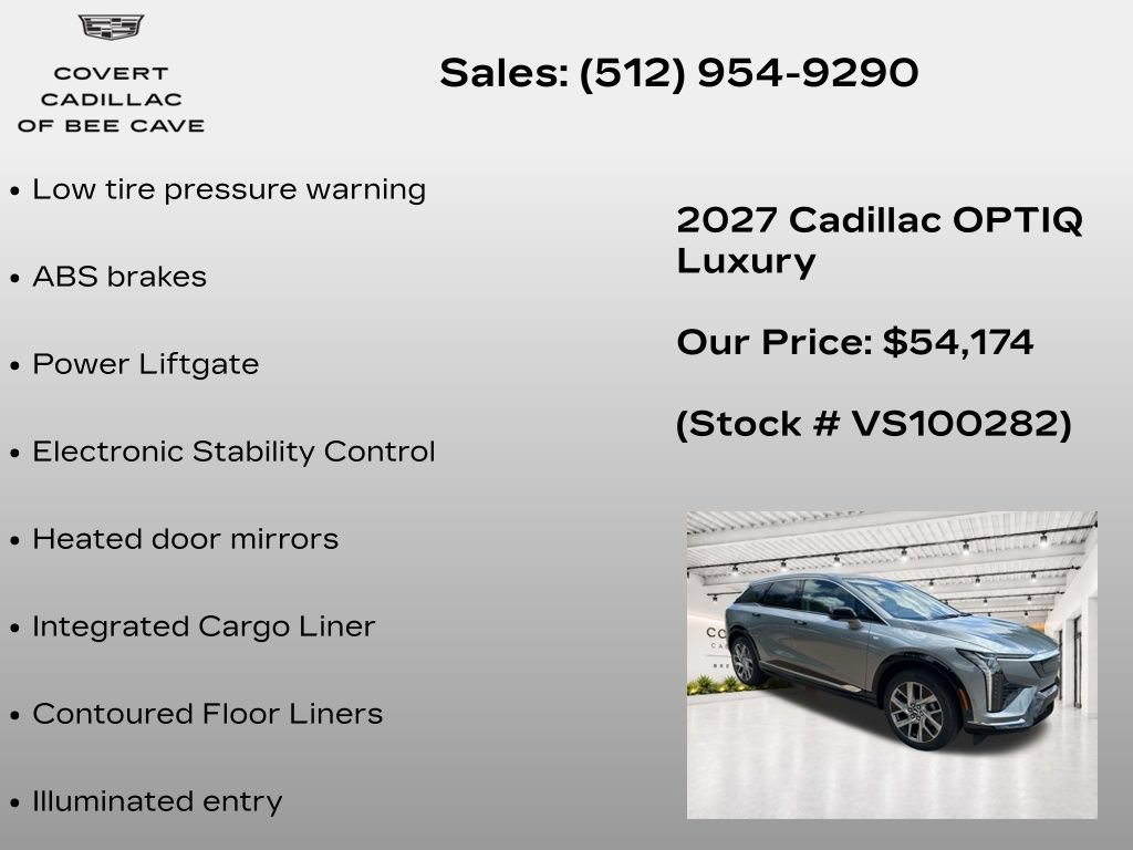 New 2027 Cadillac Optiq Luxury RWD image 14