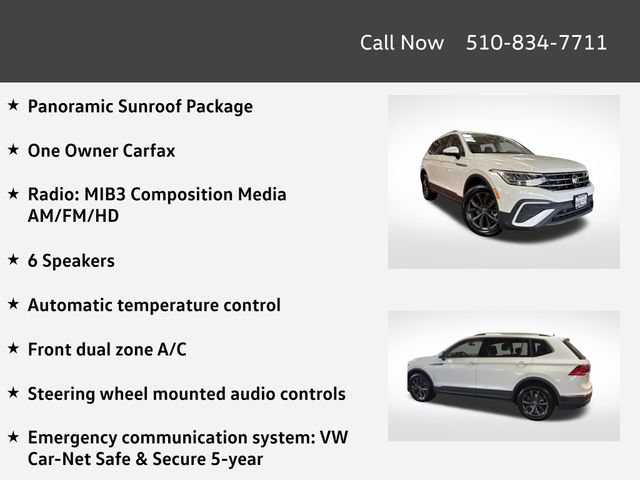 Certified 2023 Volkswagen Tiguan SE w/ Panoramic Sunroof Package FWD image 4