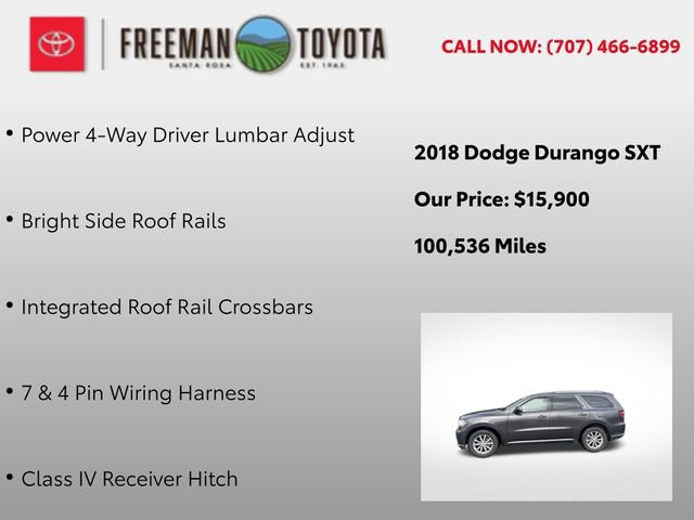 Used 2018 Dodge Durango SXT w/ Quick Order Package 2BB AWD/4WD image 13