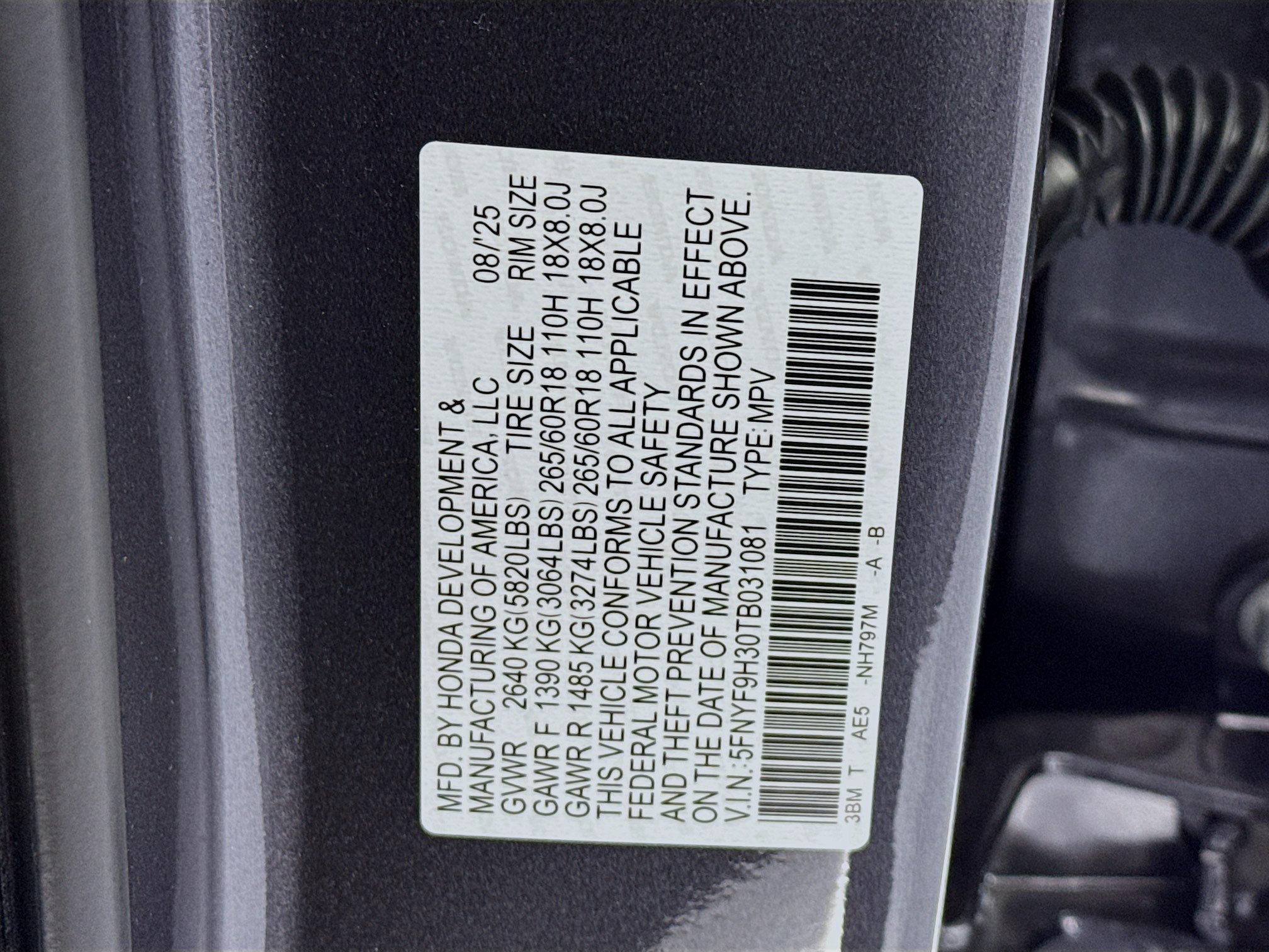 New 2026 Honda Passport RTL image 32