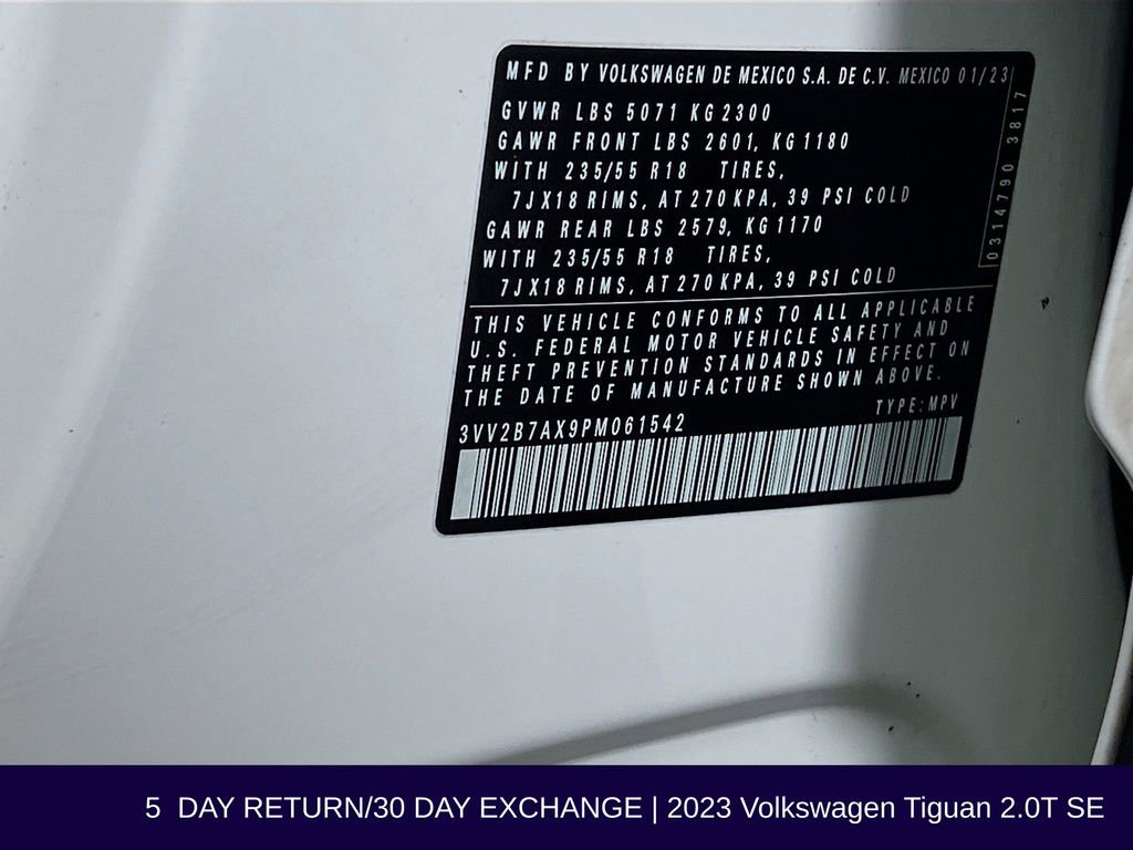 Used 2023 Volkswagen Tiguan SE image 36