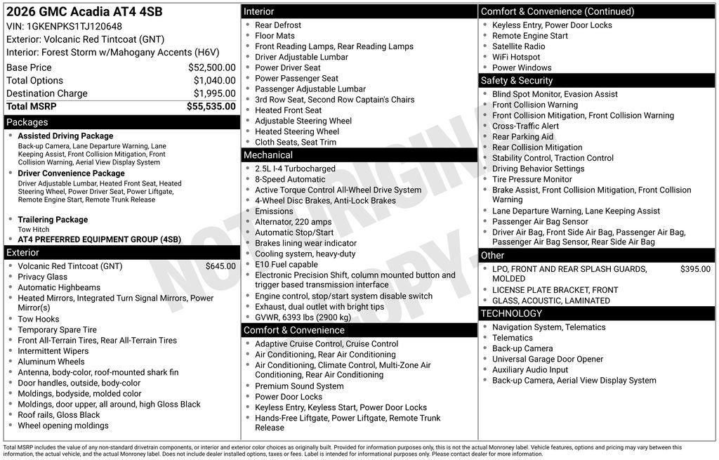 New 2026 GMC Acadia AT4 image 5