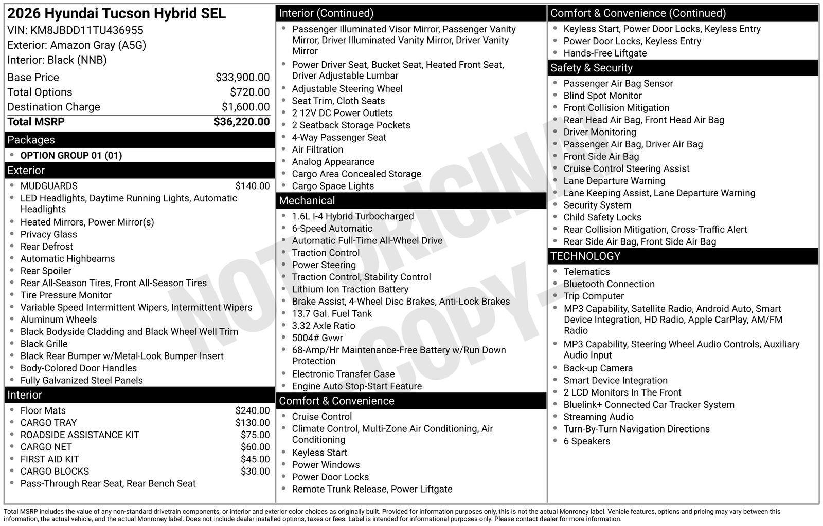 New 2026 Hyundai Tucson SEL AWD/4WD image 8