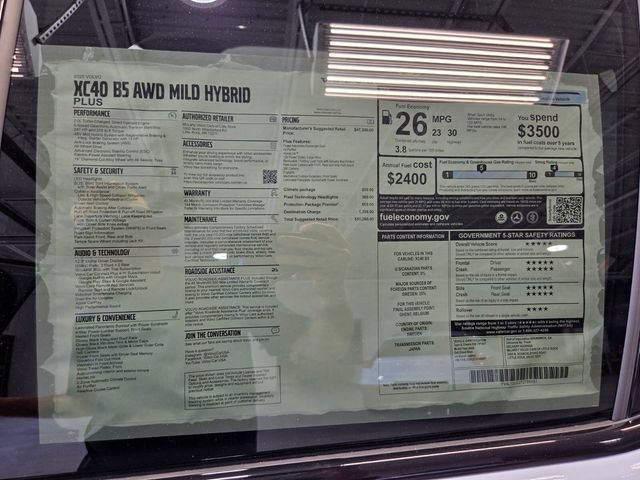New 2026 Volvo XC40 B5 Plus w/ Protection Package Premier AWD/4WD image 37