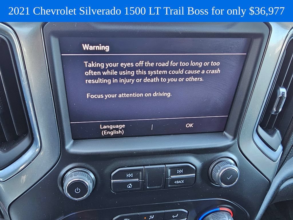 Used 2021 Chevrolet Silverado 1500 LT Trail Boss w/ Convenience Package II AWD/4WD image 29