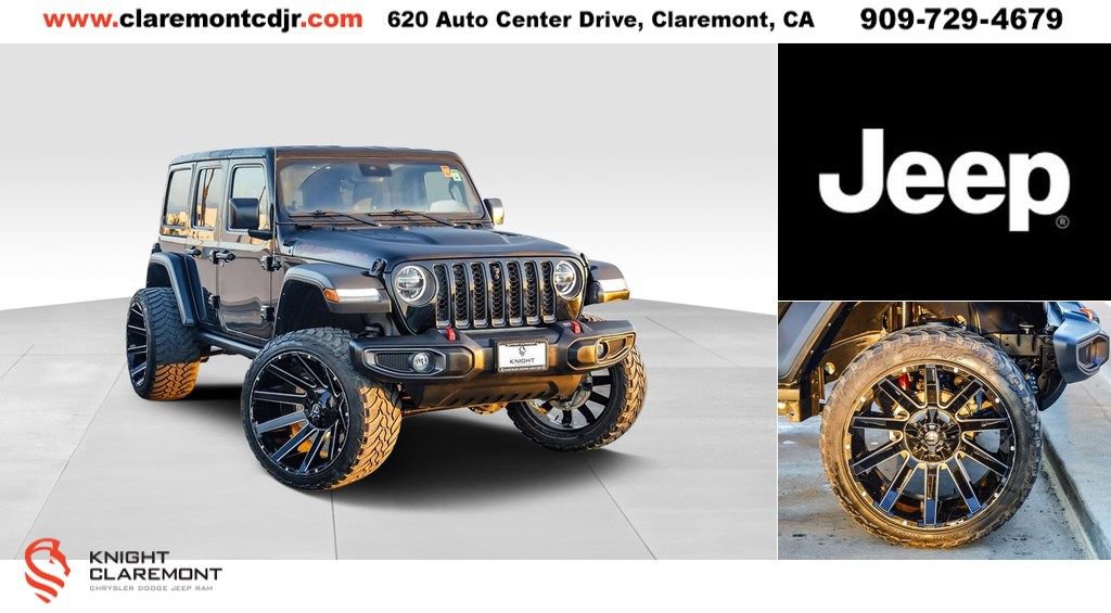 Used 2022 Jeep Wrangler Unlimited Rubicon w/ LED Lighting Group image 1