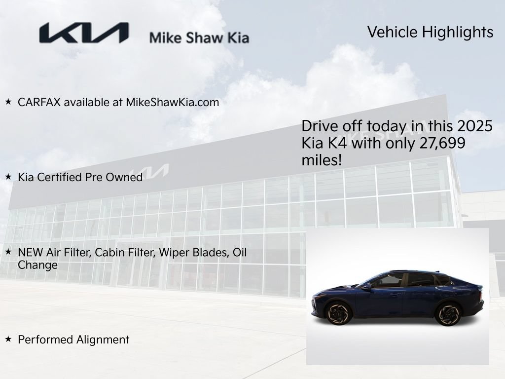 Certified 2025 Kia K4 EX FWD image 9