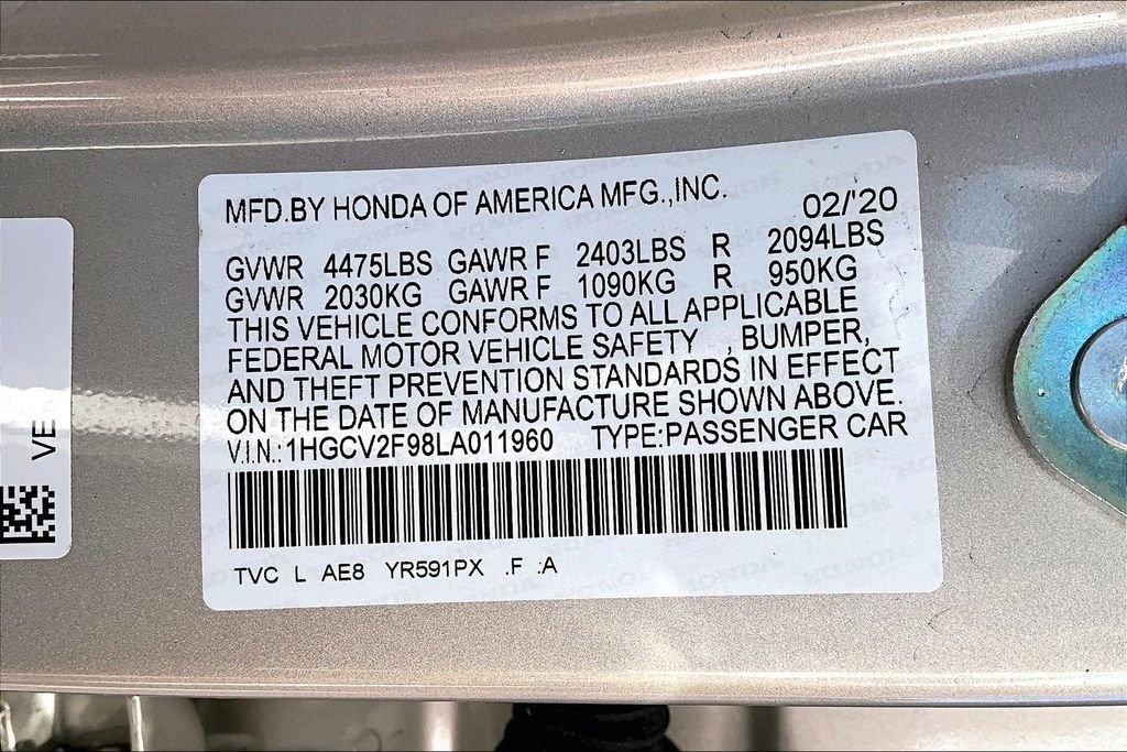 Used 2020 Honda Accord Touring image 16